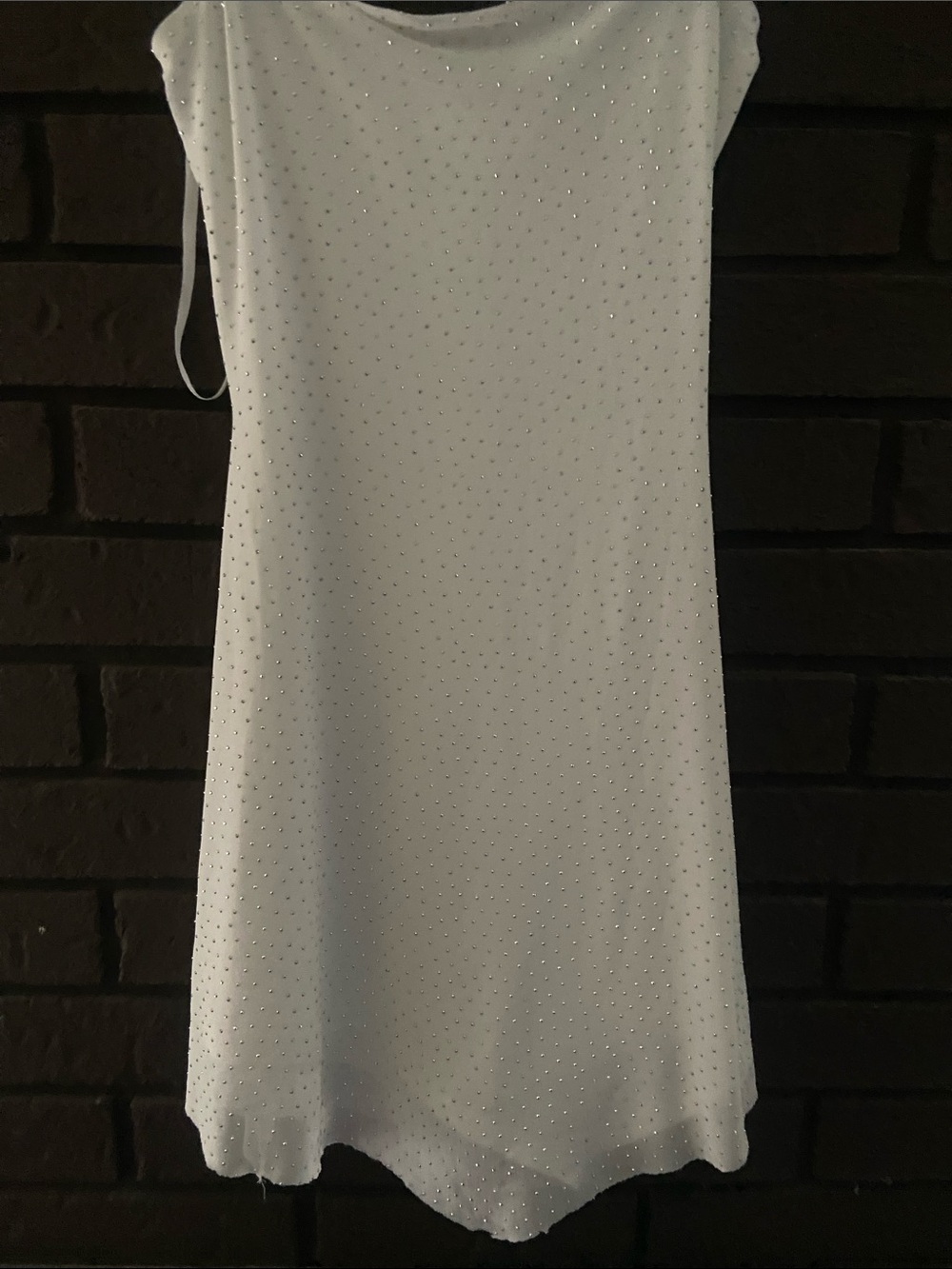 Windsor White Mini Dress with Subtle Rhinestones